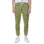 Frog Faces Pattern Print Scuba Joggers
