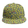 Frog Faces Pattern Print Snapback Cap