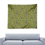 Frog Faces Pattern Print Tapestry
