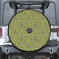 Frog Faces Pattern Print Tire Cover With Camera Hole