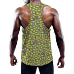Frog Faces Pattern Print Training Tank Top