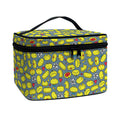 Frog Faces Pattern Print Travel Makeup Bag