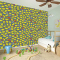Frog Faces Pattern Print Wall Sticker