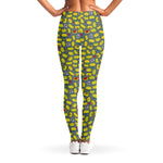 Frog Faces Pattern Print Women's Leggings