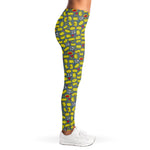 Frog Faces Pattern Print Women's Leggings