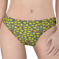 Frog Faces Pattern Print Women's Thong