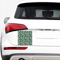 Frogs And Water Lilies Pattern Print Car Sticker