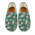 Frogs And Water Lilies Pattern Print Casual Shoes