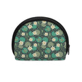 Frogs And Water Lilies Pattern Print Coin Purse
