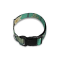 Frogs And Water Lilies Pattern Print Dog Collar