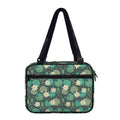 Frogs And Water Lilies Pattern Print Double Strap Bible Bag