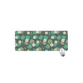 Frogs And Water Lilies Pattern Print Extended Mouse Pad