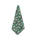 Frogs And Water Lilies Pattern Print Hand Towel