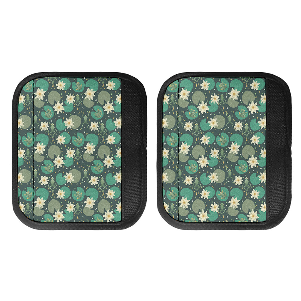 Frogs And Water Lilies Pattern Print Handle Covers