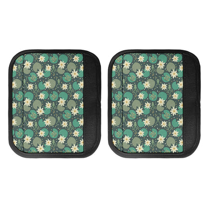Frogs And Water Lilies Pattern Print Handle Covers