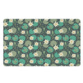Frogs And Water Lilies Pattern Print Polyester Doormat