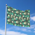 Frogs And Water Lilies Pattern Print Polyester Flag