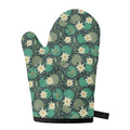 Frogs And Water Lilies Pattern Print Single Oven Mitt