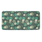Frogs And Water Lilies Pattern Print Towel