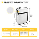 LGBT Pride Rainbow Rays Print Front Pocket Bible Bag