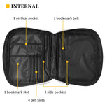 Brown Camo Hibiscus Flower Print Front Pocket Bible Bag