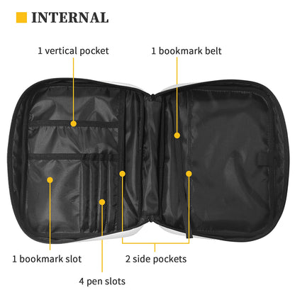 Green And Black Buffalo Plaid Print Front Pocket Bible Bag