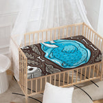 Frozen Mammoth And Fossil Print Baby Crib Sheet