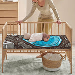 Frozen Mammoth And Fossil Print Baby Crib Sheet