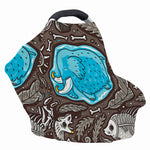 Frozen Mammoth And Fossil Print Baby Seat Cover