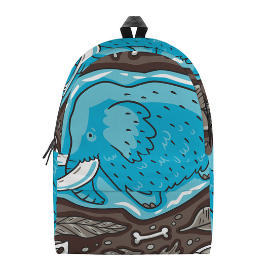 Frozen Mammoth And Fossil Print Backpack