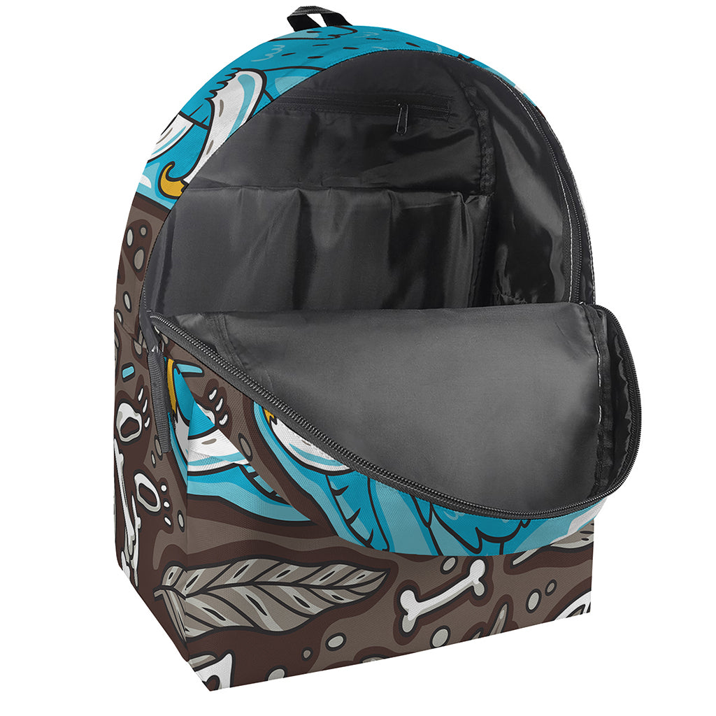 Frozen Mammoth And Fossil Print Backpack