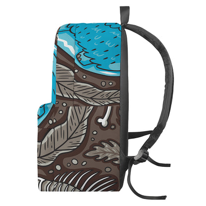 Frozen Mammoth And Fossil Print Backpack