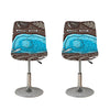 Frozen Mammoth And Fossil Print Bar Stool Covers