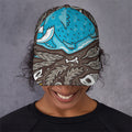 Frozen Mammoth And Fossil Print Baseball Cap