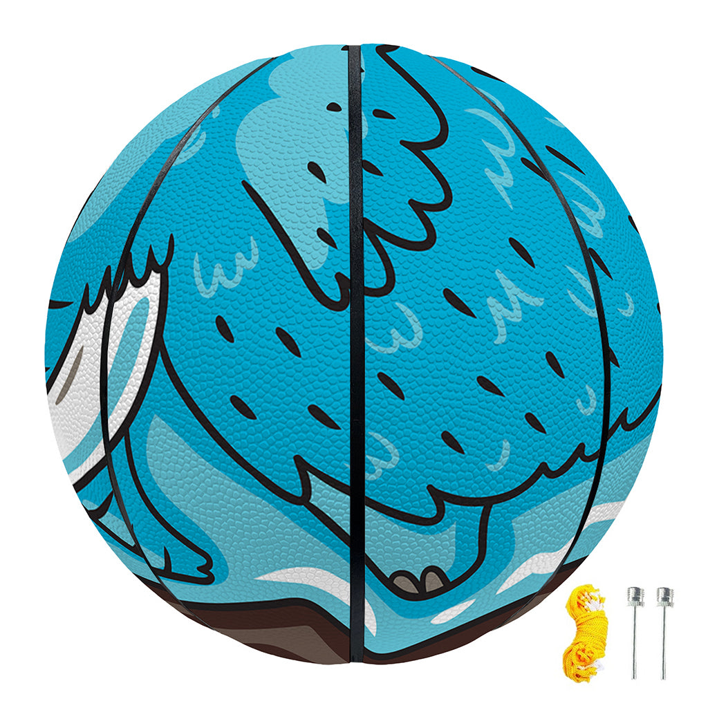 Frozen Mammoth And Fossil Print Basketball