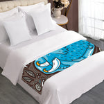 Frozen Mammoth And Fossil Print Bed Runner