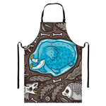 Frozen Mammoth And Fossil Print Bib Apron With Pocket