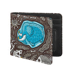 Frozen Mammoth And Fossil Print Bifold Wallet