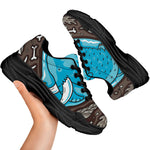 Frozen Mammoth And Fossil Print Black Chunky Shoes