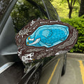 Frozen Mammoth And Fossil Print Car Side Mirror Covers