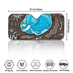 Frozen Mammoth And Fossil Print Car Windshield Sun Shade