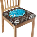 Frozen Mammoth And Fossil Print Chair Cushion Cover