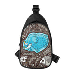 Frozen Mammoth And Fossil Print Chest Bag