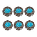Frozen Mammoth And Fossil Print Coaster Set