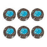 Frozen Mammoth And Fossil Print Coaster Set