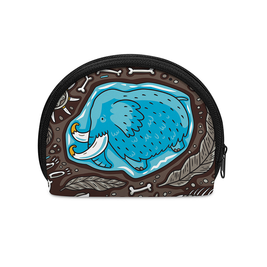 Frozen Mammoth And Fossil Print Coin Purse