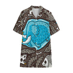 Frozen Mammoth And Fossil Print Cotton Hawaiian Shirt