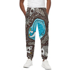 Frozen Mammoth And Fossil Print Cotton Pants