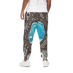 Frozen Mammoth And Fossil Print Cotton Pants