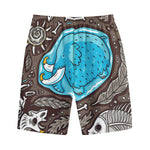 Frozen Mammoth And Fossil Print Cotton Shorts